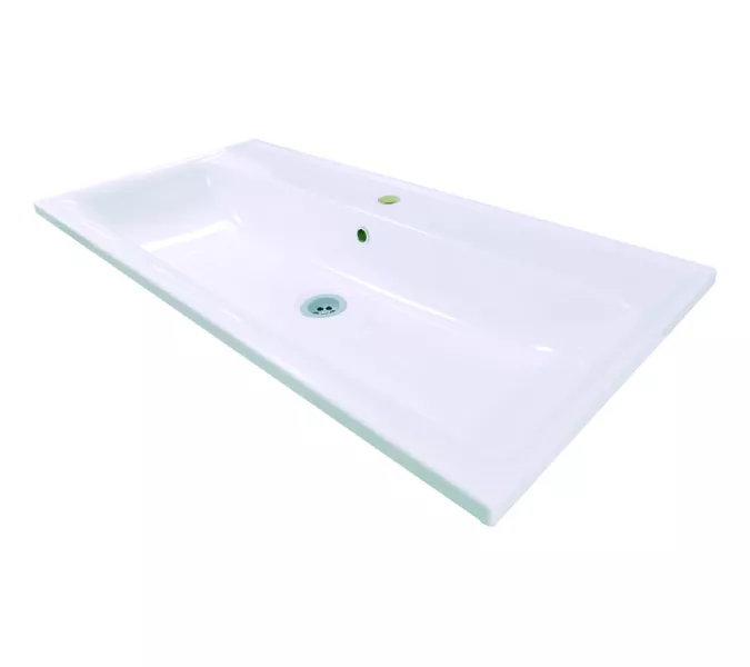 Раковина 1 Marka MIX Polytitan, Выбрать размер: 60, Выбрать цвет: Белый