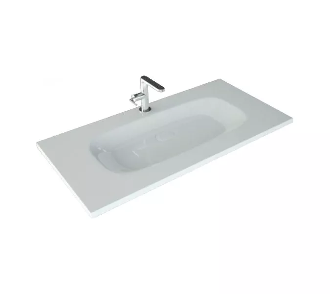 Тумба подвесная с раковиной 1Marka  Glace, изображение 5