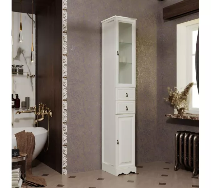 Пенал OPADIRIS Риспекто-30 левый/правый белый, Выбрать цвет: Белый, Ориентация: Правая, изображение 5