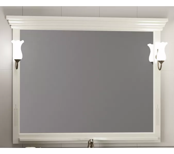 Зеркало OPADIRIS Риспекто  слоновая кость, с выключателем, Выбрать цвет: Слоновая кость, Выбрать размер: 120, изображение 5