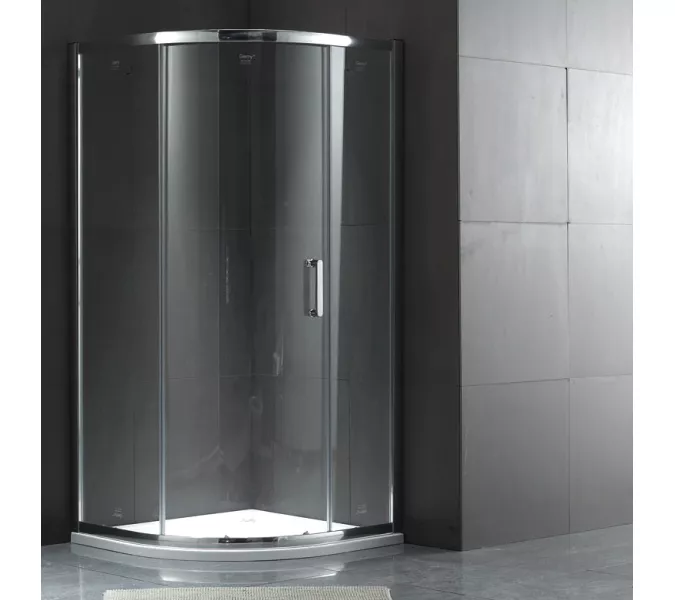 Душевой уголок Gemy Victoria четверть круга прозрачное стекло  90х90, изображение 2