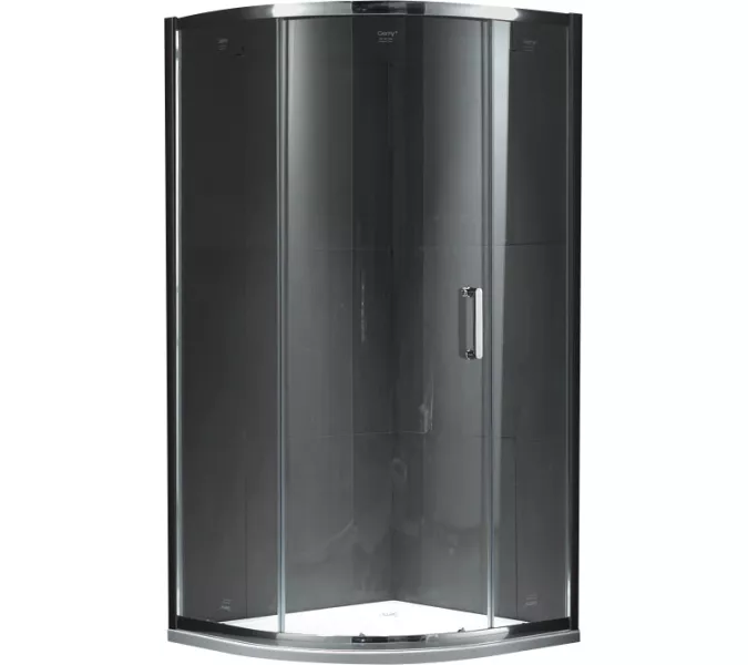 Душевой уголок Gemy Victoria четверть круга прозрачное стекло  90х90