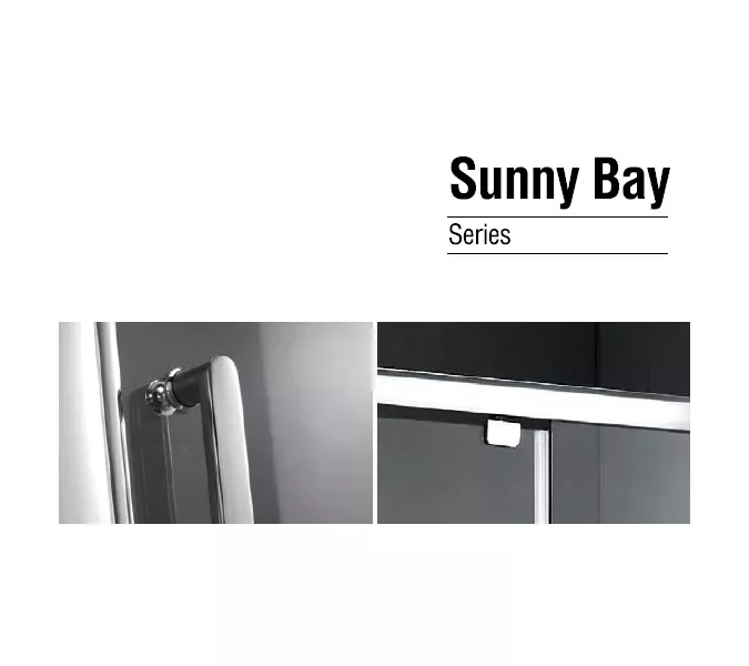 Душевой уголок Gemy Sunny Bay S28061  четверть круга  80х80, изображение 3