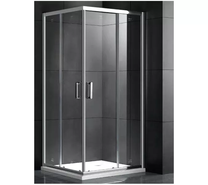 Душевой уголок Gemy Victoria квадратный поддон прозрачное стекло, Цвет стекла: прозрачное, Выбрать размер: 100x100, изображение 2