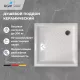 Душевой поддон квадратный керамический RGW CR, Выбрать цвет: Белый, Выбрать размер: 900x900
