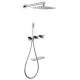 Душевая система ABBER Rund AF8750 скрытого монтажа с изливом, термостат, хром, Выбрать цвет: Хром