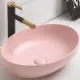 Раковина для ванной CeramaLux 78590MP, Выбрать цвет: Розовый