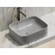 Умывальник чаша Ceramica Nova накладная прямоугольная (цвет Серый Матовый) Element 505*380*150мм, Выбрать цвет: Серый