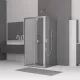 Душевой уголок RGW CL-41 P (CL-21 + 2Z-050-1) пристенный, прозр/хром, Цвет стекла: прозрачное, Цвет профиля: Хром, Выбрать размер: 1000x700