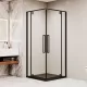 Душевой уголок RGW SV-33B прозрачное/черный, Цвет стекла: прозрачное, Цвет профиля: Черный, Выбрать размер: 90х90