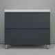 Тумба напольная Style line "Манхэттен 100/80/70/60" ЭМАЛЬ с раковиной ASTI , 2 ящика , PLUS, графит, Выбрать цвет: Графит, Выбрать размер: 100, Внешний вид: с белой раковиной