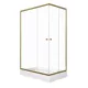 Душевое ограждение Triton "ВЕНТА-ГОЛД" 120х80  низкий поддон, Цвет профиля: Золото, Выбрать размер: 120х80