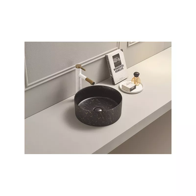 Санфаянс: Раковина для ванной накладная круглая CeramaLux C1114 1 в магазине Акватория