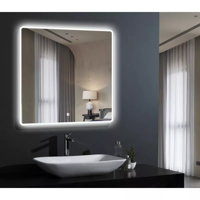Мебель для ванной: Зеркало со встроенной подсветкой Esbano ES-2073 TDS 80x80 1 в магазине Акватория