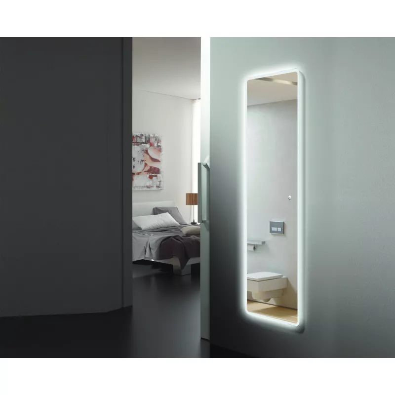 Мебель для ванной: Зеркало со встроенной подсветкой Esbano ES-2073 W 48х148 1 в магазине Акватория