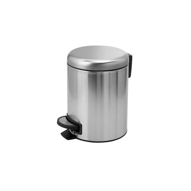 Аксессуары: Gedy G-Potty  круглый контейнер для мусора с педалью  3 литра  крышка soft close   зачищ. хром 1 в магазине Акватория