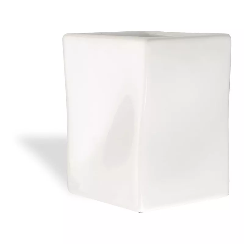 Аксессуары: Stil Haus Prisma  настольный керамический стакан  белая керамика 1 в магазине Акватория