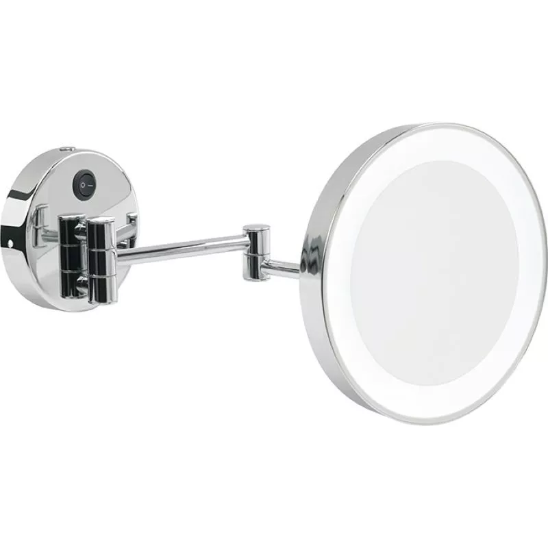 Аксессуары: Stil Haus  настенное круглое косметическое зеркало (3x) с LED подсветкой   хром 1 в магазине Акватория