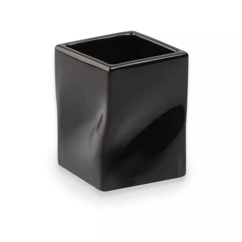 Аксессуары: Stil Haus Prisma  настольный керамический стакан  черная керамика 1 в магазине Акватория