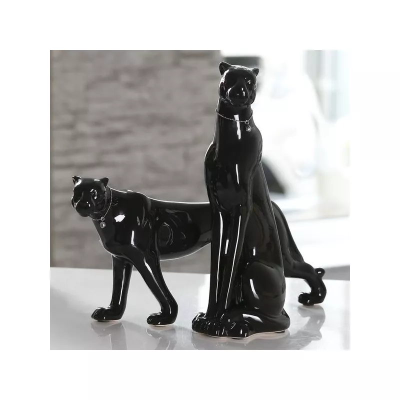 Аксессуары: Casablanca керамическая композиция Леопарды  черный (продаются парой)        1 в магазине Акватория