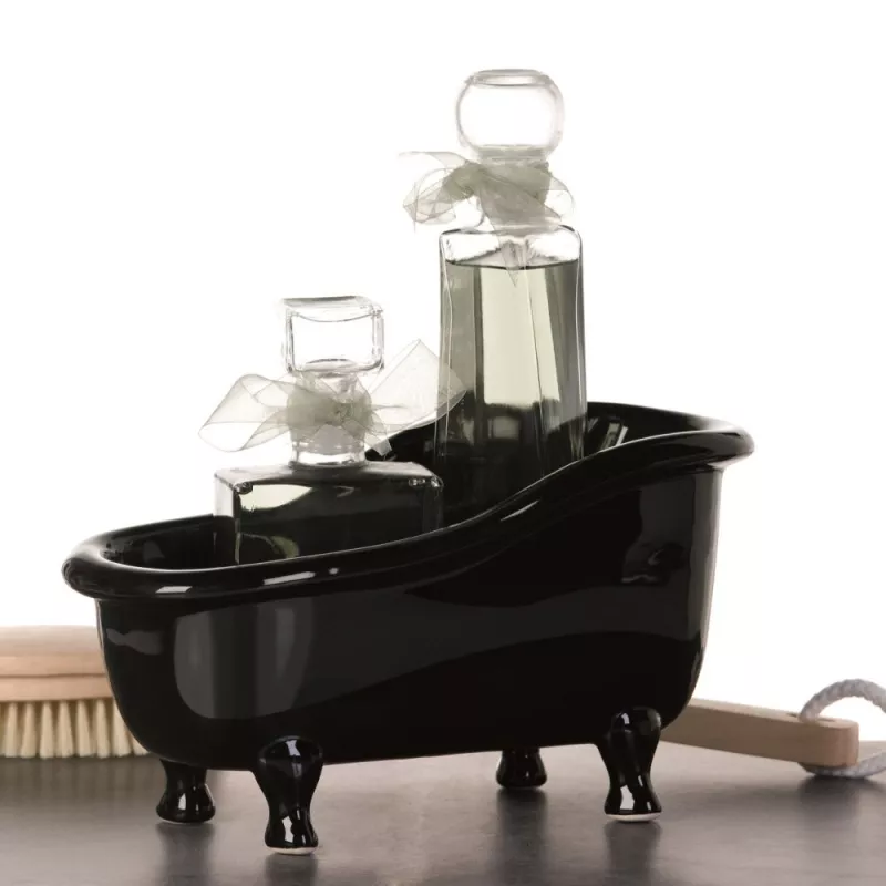 Аксессуары: Casablanca фигурка керамическая Ванна  черный 1 в магазине Акватория