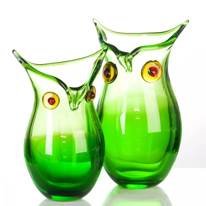 Аксессуары: Casablanca ваза маленькая Сова  зеленый 1 в магазине Акватория