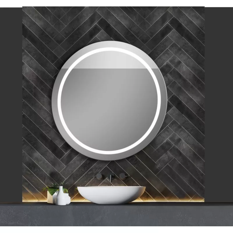Мебель для ванной: Зеркало Xpertials IRIS 80 см С LED подсветкой и датчиком вкл/выкл на полотне 1 в магазине Акватория