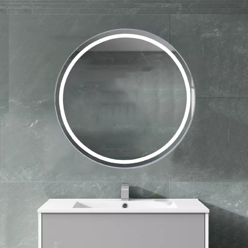 Мебель для ванной: Зеркало Xpertials OLEKR 60 см С LED подсветкой и датчиком вкл/выкл на полотне профиль хром 1 в магазине Акватория