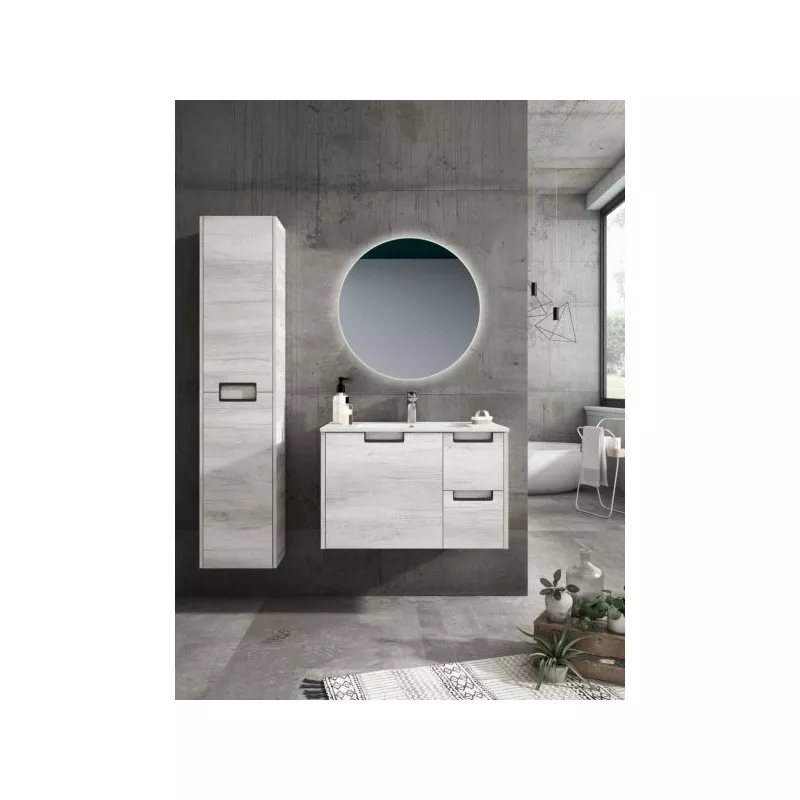 Мебель для ванной: Зеркало Xpertials SASER 80 см круглое  LED свет, вкл/выкл с диммером, антизапотевание 1 в магазине Акватория