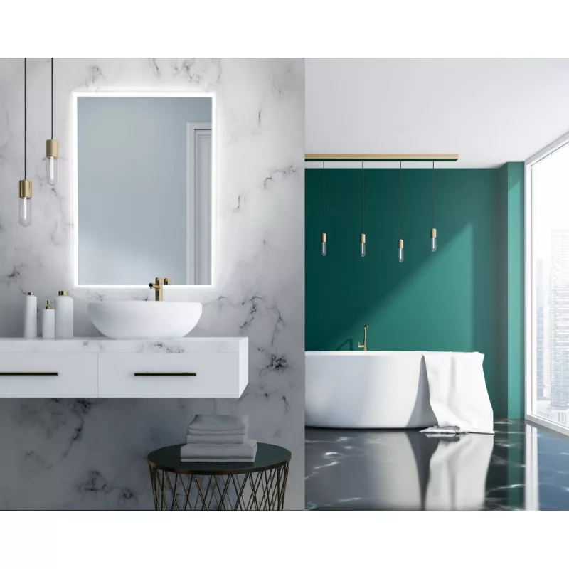 Мебель для ванной: Зеркало Xpertials AMIRA 120х80 см С LED подсветкой и датчиком вкл/выкл на полотне 1 в магазине Акватория