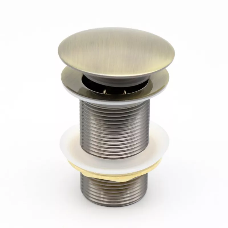 Санфаянс: Донный клапан для раковины CeramaLux RD008 бронза без перелива  1 в магазине Акватория