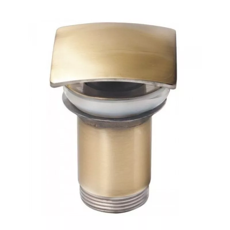 Санфаянс: Донный клапан для раковины CeramaLux RD009 бронза с переливом  1 в магазине Акватория