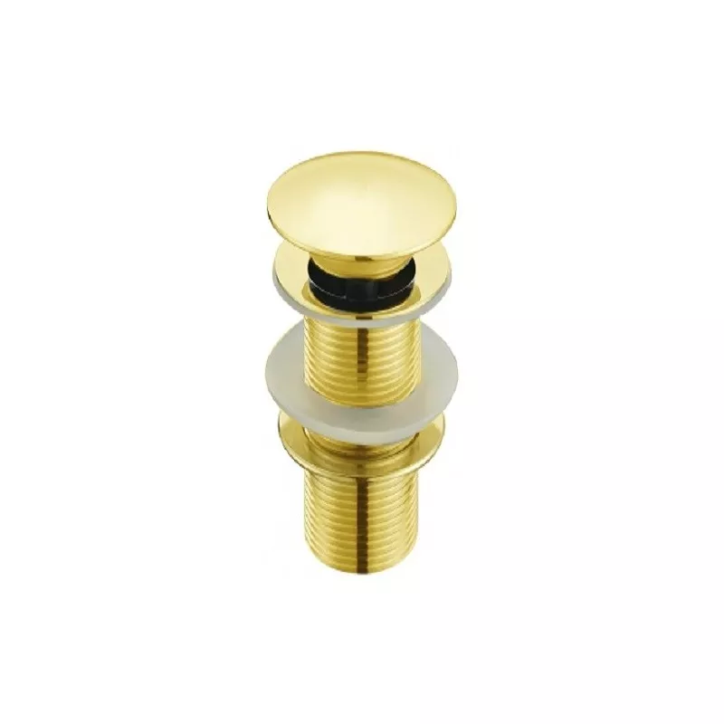 Санфаянс: Донный клапан для раковины CeramaLux RD012 золото без перелива  1 в магазине Акватория