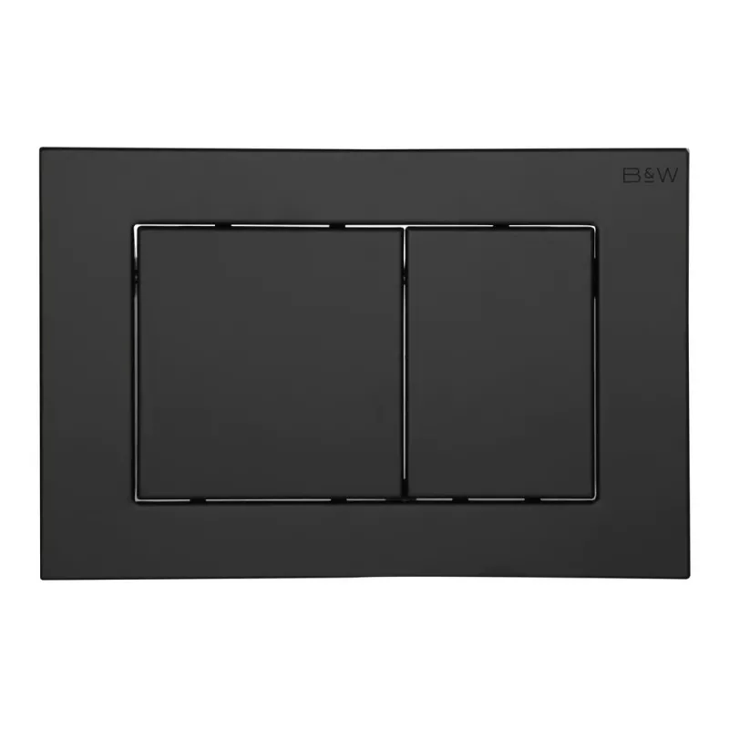 Санфаянс: Клавиша смыва Black&White WPI-09532 матовый черный 1 в магазине Акватория