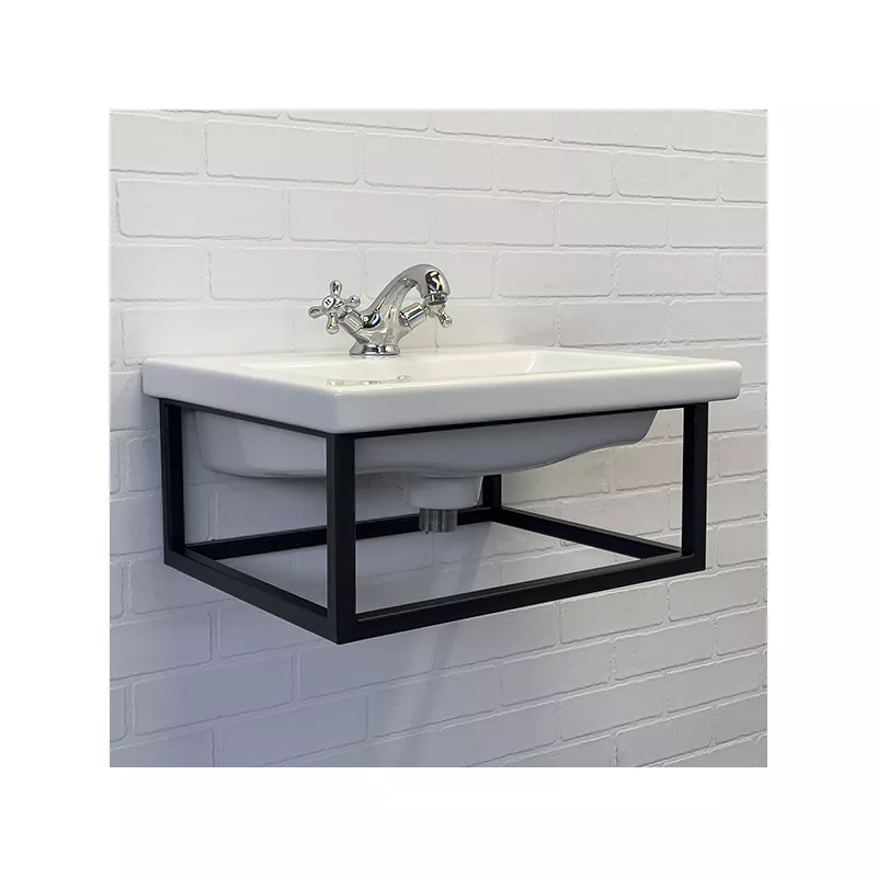 Мебель для ванной: Консоль Comforty с раковиной COMO 50 черный муар 1 в магазине Акватория