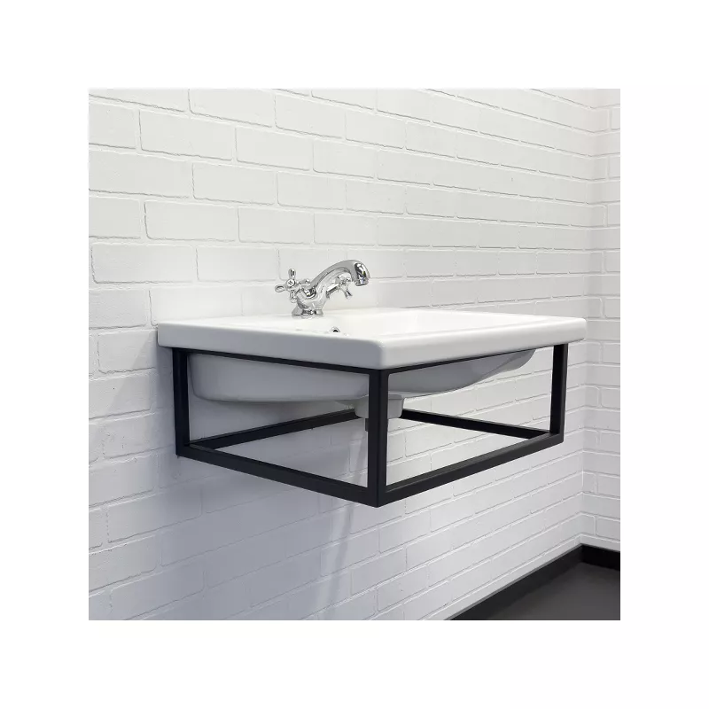 Мебель для ванной: Консоль Comforty с раковиной COMO 60 черный муар 1 в магазине Акватория